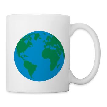 Erde - Tasse - Weiß - Rechts