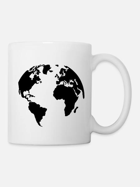 Erde - Tasse - Weiß