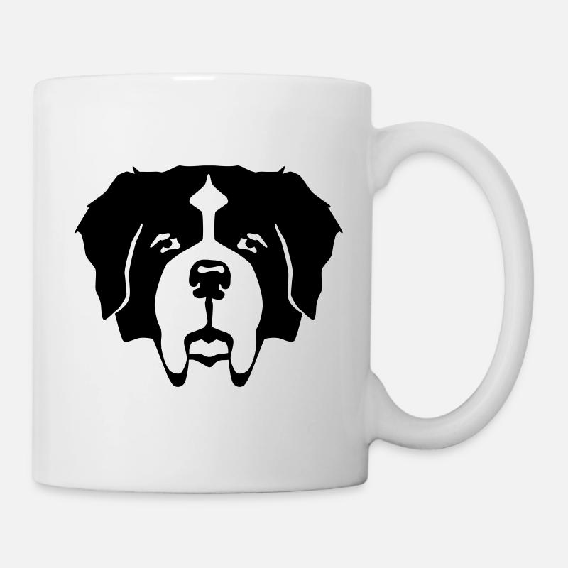Bernhardiner - Tasse - Weiß