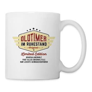Old-timer retired - top condition - Mug - white - Right
