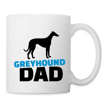 Windhund - Tasse - Weiß - Rechts