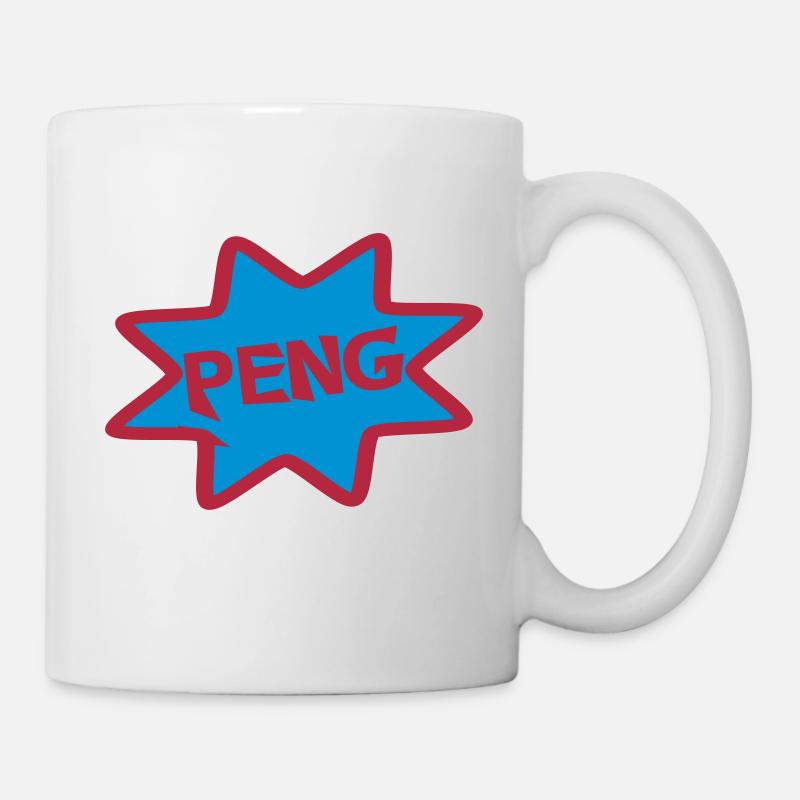 Comic Ausrufe, Ausruf, Cartoon, Peng - Mug - white