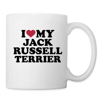 Jack Russell - Tasse - Weiß - Rechts