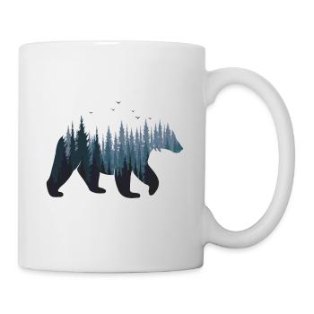 Berliner Bär Origami - Tasse - Weiß - Rechts