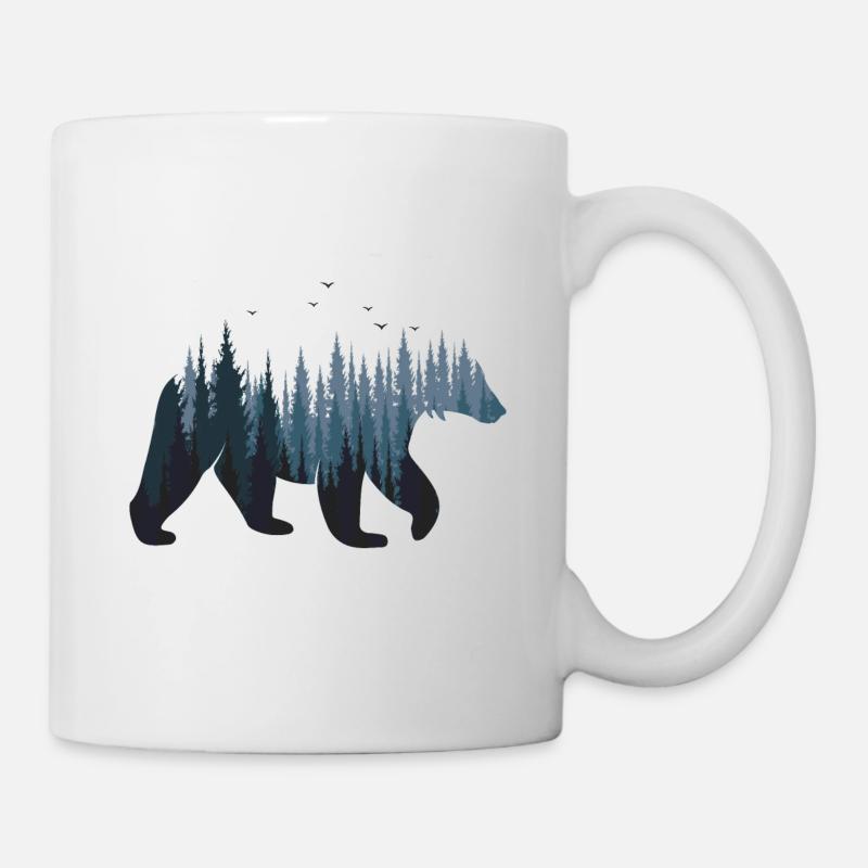 Origami ours de Berlin - Mug blanc - blanc