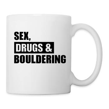 Bouldern - Tasse - Weiß - Rechts