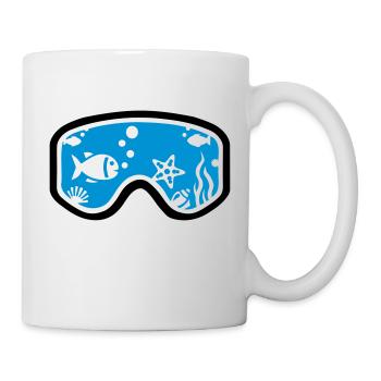 Schnorcheln - Tasse - Weiß - Rechts