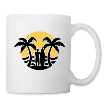 Surf - Mug blanc - blanc - Droite