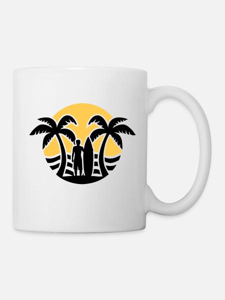 Surf - Mug blanc - blanc