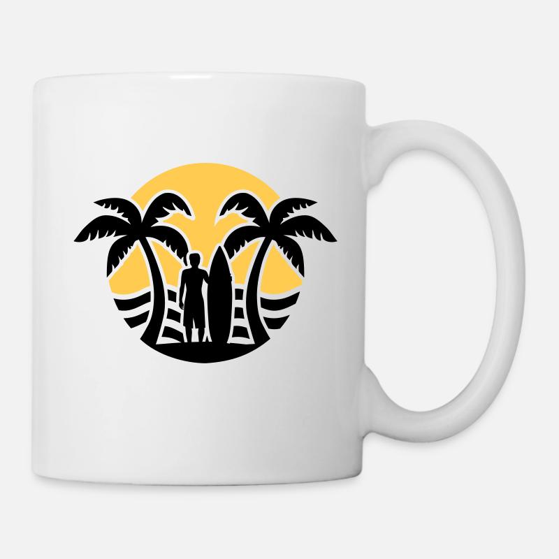 Surfen - Tasse - Weiß