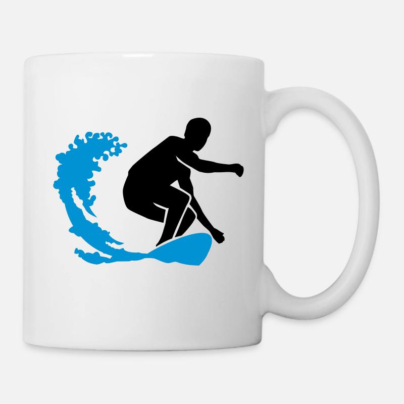 Surfen - Tasse - Weiß