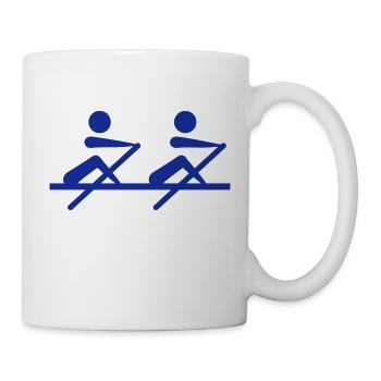 Rudern - Tasse - Weiß - Rechts