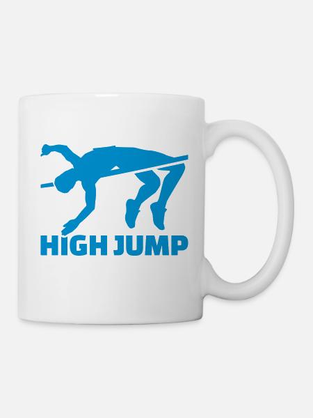 Hochsprung - Tasse - Weiß