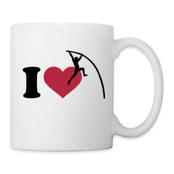 Stabhochsprung - Tasse - Weiß - Rechts