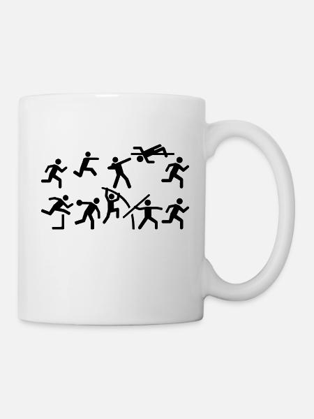 Zehnkampf - Tasse - Weiß