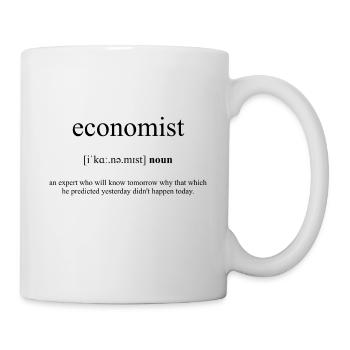 Economist (Ökonom) Definition Dictionary - Mug - white - Right