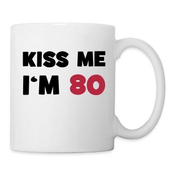 80 / geburtstag / Sport / birthday / achtzig - Tasse - Weiß - Rechts