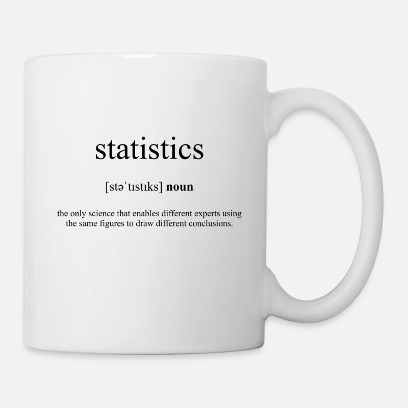 Statistics (Statistik) Definition Dictionary - Mug - white