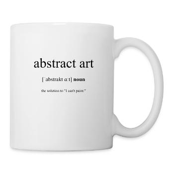 Abstract Art (abstrakte Kunst) Definition - Mug - white - Right