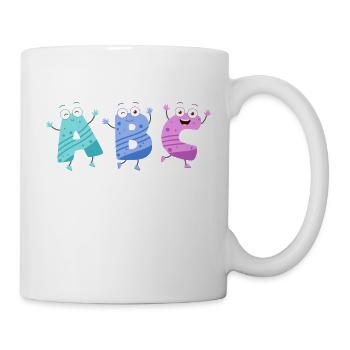 ABC das tanzende Alphabet - Tasse - Weiß - Rechts