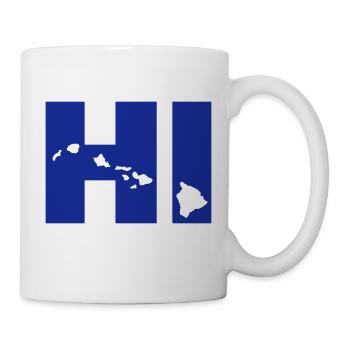 Hawaii - Tasse - Weiß - Rechts