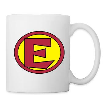 Super, Superheld, Superheldin, Hero, E - Mug blanc - blanc - Droite