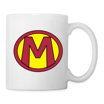 Super, Superheld, Superheldin, Hero, M - Tasse - Weiß - Rechts