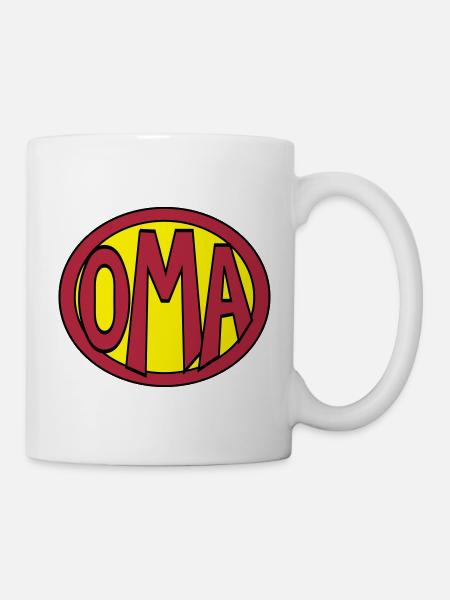 Super, Superheld, Superheldin, Hero, Oma - Mug - white