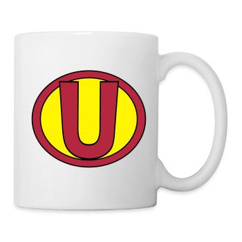 Super, Superheld, Superheldin, Hero, U - Mug blanc - blanc - Droite