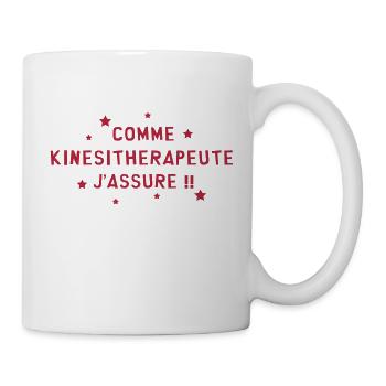 Kiné / Kinesitherapeute / Kinésithérapie / Masseur - Mug blanc - blanc - Droite