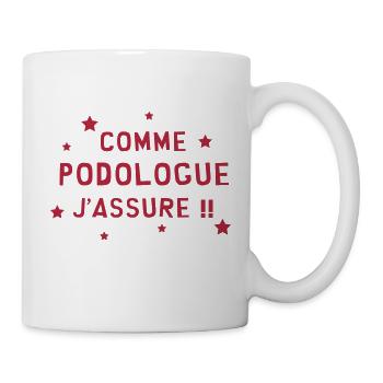 Podologue / Pédicure / Pied / Podologie / Médical - Mug blanc - blanc - Droite