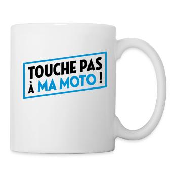 Moto / Motard / Motarde / Biker / Stunt / Cross - Mug blanc - blanc - Droite