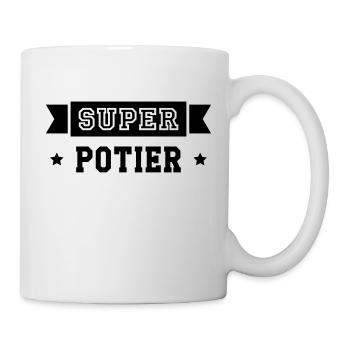 Céramiste / Céramique / Poterie / Potier / Potière - Mug blanc - blanc - Droite