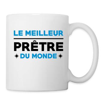 Prêtre / Pretre / Curé / Catho / Catholique - Mug blanc - blanc - Droite