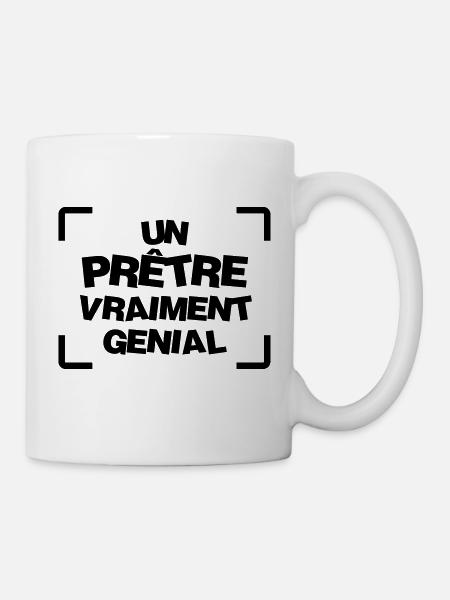 Prêtre / Pretre / Curé / Catho / Catholique - Mug blanc - blanc