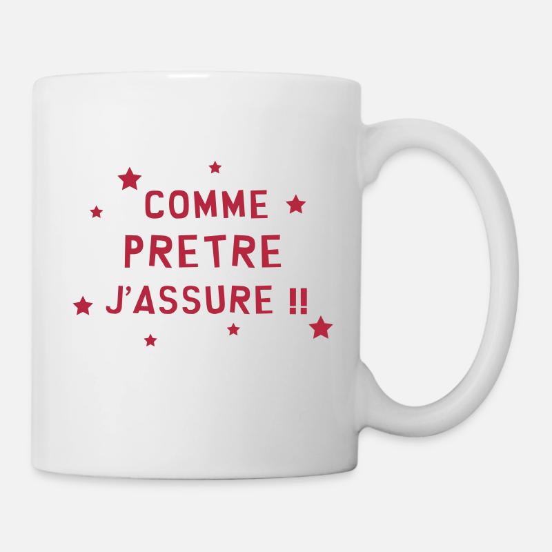 Prêtre / Pretre / Curé / Catho / Catholique - Mug blanc - blanc