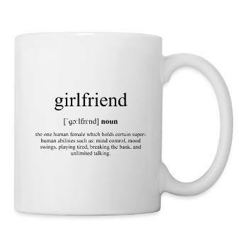 Girlfriend (Freundin) Dictionnaire de définition - Mug blanc - blanc - Droite