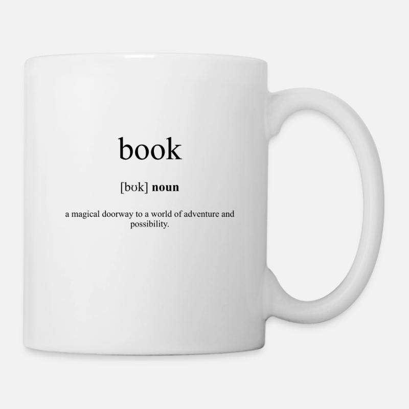 Book (Buch) Definition Dictionary - Tasse - Weiß