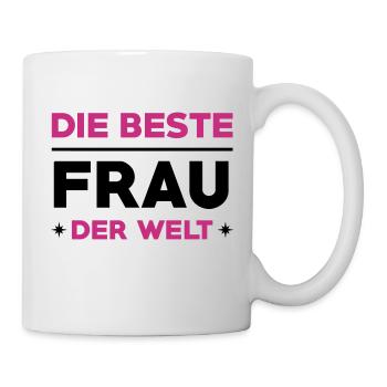 Liebe / Braut / Bräutigam / Frau / Ehe / Love - Tasse - Weiß - Rechts