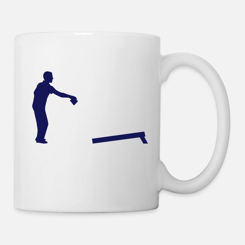 Cornhole - Tasse - Weiß