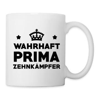 Zehnkampf / Zehnkämpfer / Zehnkämpferin / Sport - Tasse - Weiß - Rechts