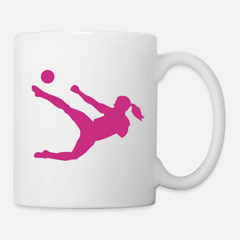 Frauenfußball - Tasse - Weiß
