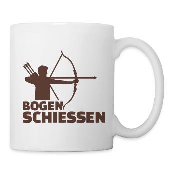Bogenschießen - Tasse - Weiß - Rechts