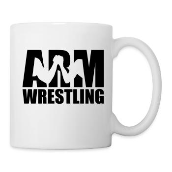 Arm wrestling - Mug blanc - blanc - Droite
