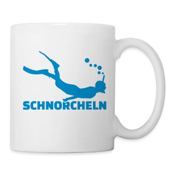 Schnorcheln - Tasse - Weiß - Rechts