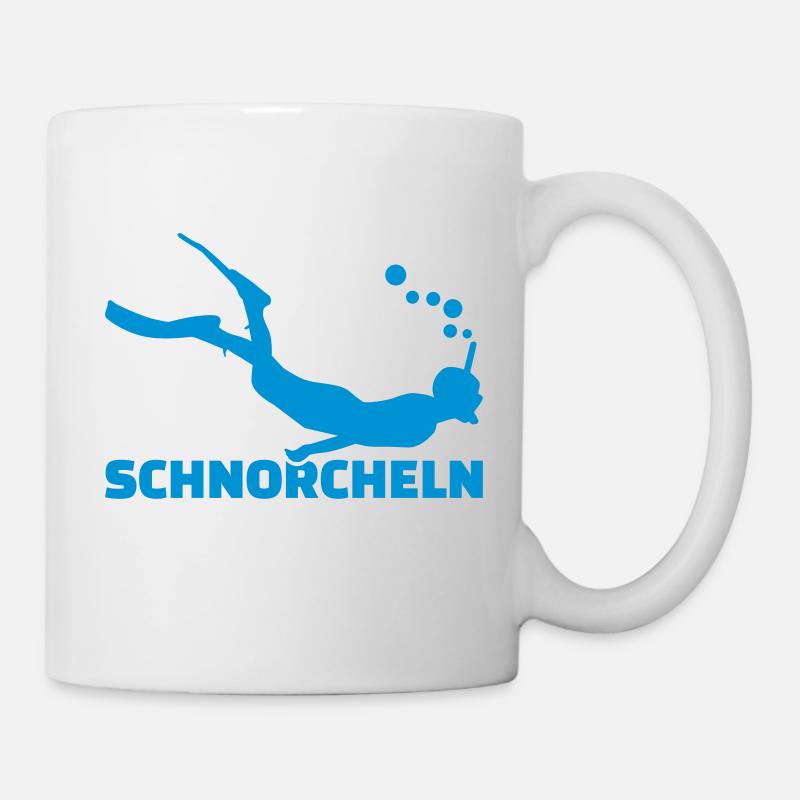 Schnorcheln - Tasse - Weiß