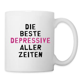 Depressiver - Depressive - Depressiv - Bipolar - Tasse - Weiß - Rechts