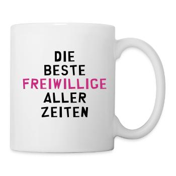 Freiwilliger - Freiwillige - Ehrenamt Solidarität - Tasse - Weiß - Rechts