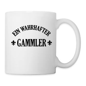 Gammler - Gammlerin - Faulenzer - Slacker - Fauler - Tasse - Weiß - Rechts