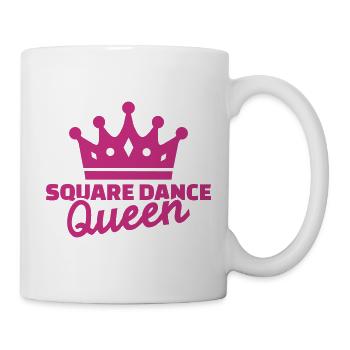 Square dance queen - Mug - white - Right